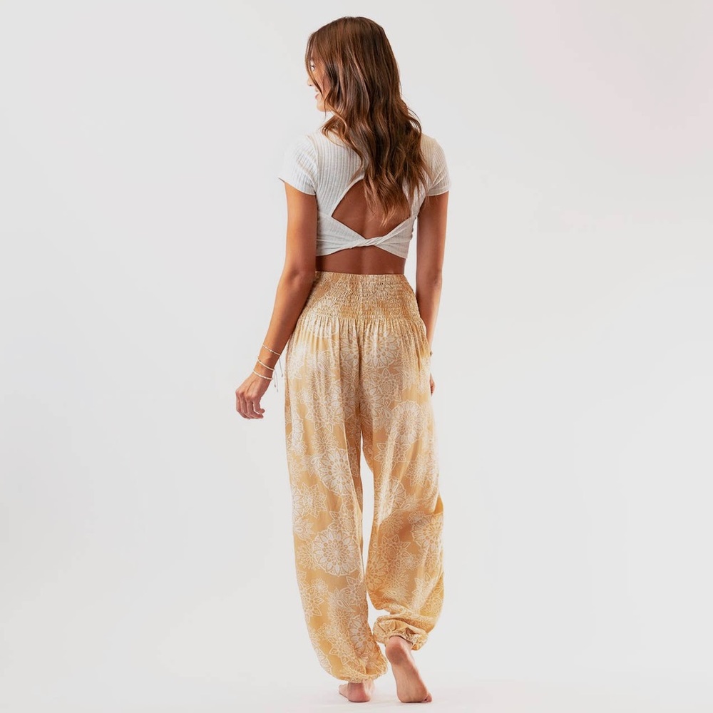 Lotus & Luna Boho Paisley Mandala Beach/Lounge/Harem Pants VGUC - Picture 5 of 13